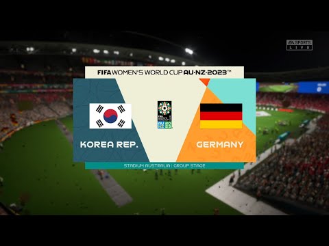 ⚽ South Korea Women vs Germany Women ⚽ | FIFA Women's World Cup (03/08/2023) | Fifa 23