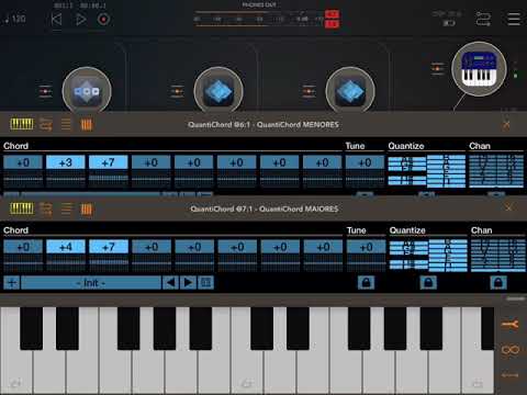 Apps (QuantiChord x 2) + StepPolyArp Unit [five] HQ (iPad5 - Zé Osório)