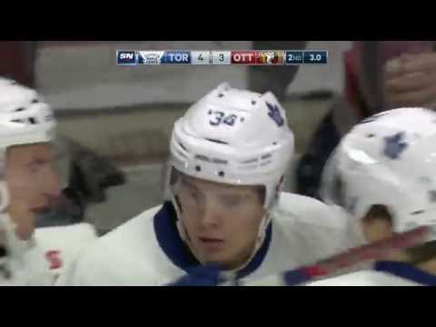 Matthews 4th Goal in NHL debut - TOR vs OTT - Oct 12, 2016