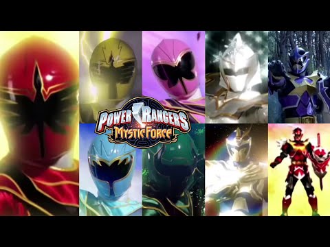 power rangers mystic force all single rangers morphs 