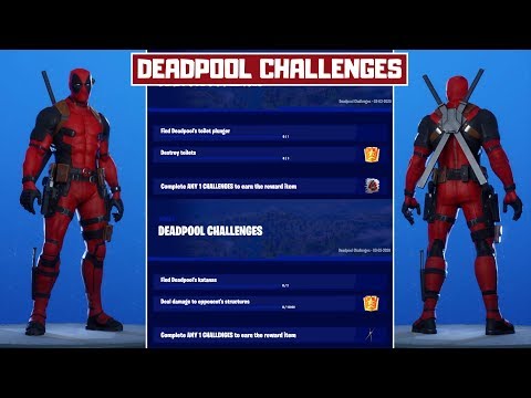 All Deadpool Week 3 and Week 4 Challenges and Rewards in Fortnite! - Deadpool Challenges C2S2