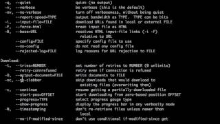 Linux - file download : wget
