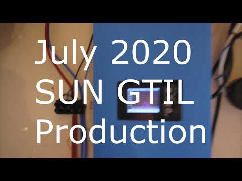 SUN GTIL 1000W grid tie inverter report after 1 month of production.Interesting facts and results!