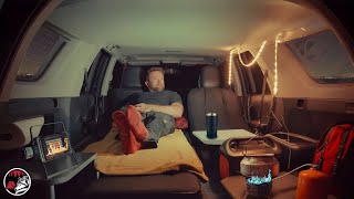 Crazy Simple Cold Weather Truck Camping in the Remote Mountains