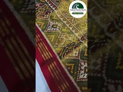 Yellow Tissue Patola Saree with Selari Border & Manekchowk Motifs