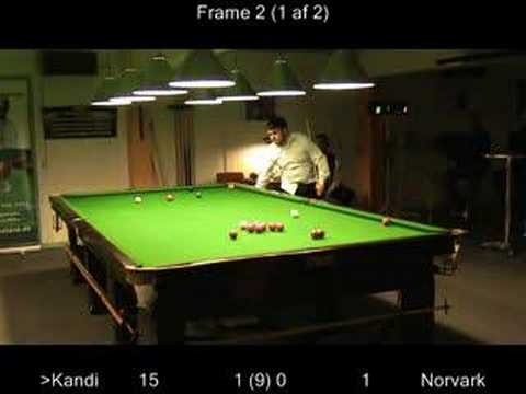 Danmarksmesterskab snooker 2008 Frame 2 (1/2)