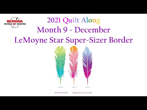 2021 Feathered Friends Quilt Along - Month 9 November