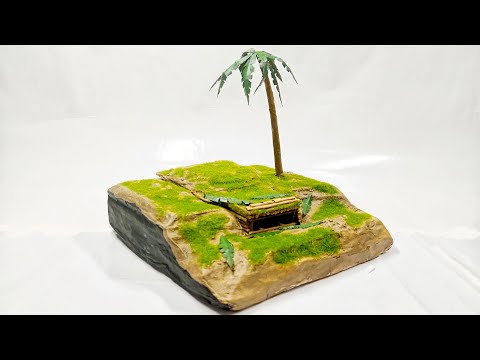 WW2 Japanese Log Bunker || 1/72 Scale || DIY How to Build