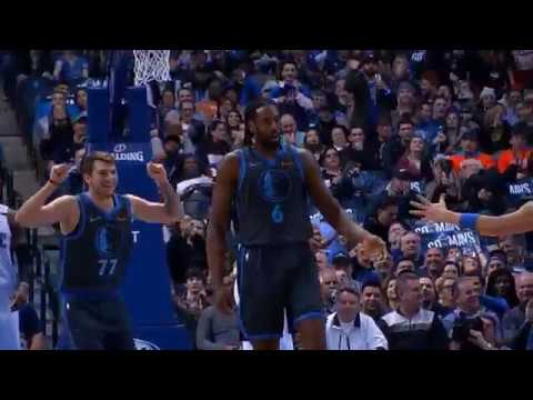Luka Dončić Goofy Celebration of a Successful Dunk Assist to Deandre Jordan 😂