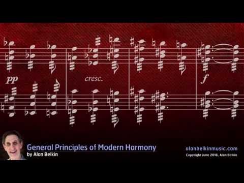 General Principles of Modern Harmony