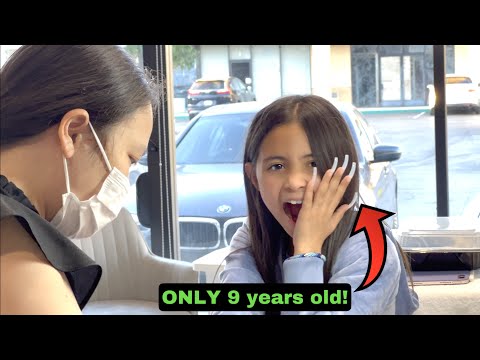 9 YEAR OLD AVA GETS FAKE NAILS FOR THE FIRST TIME!!!