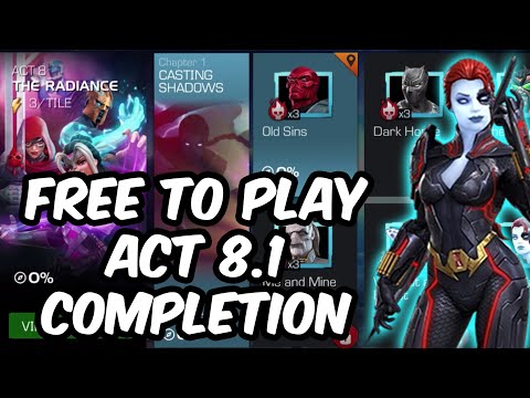 Act 8.1 Free To Play Completion - Black Widow (Scytalis) - Marvel Contest of Champions