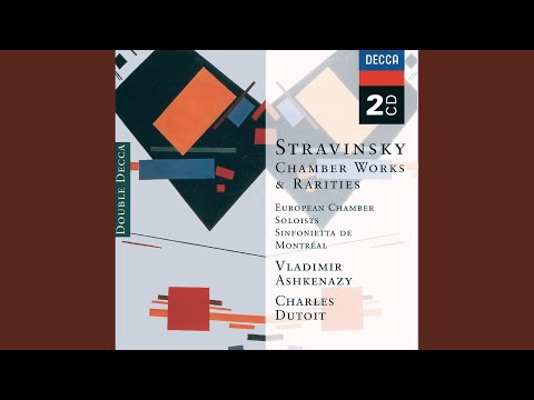 Stravinsky: 3 Pieces for Clarinet Solo: 1.