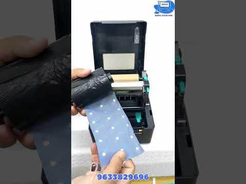 BARCODE PRINTER - TVS LP 46 DLITE - RIBBON & BARCODE LABEL (STICKER )LOADING