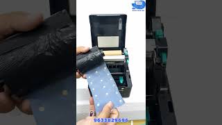 BARCODE PRINTER - TVS LP 46 DLITE - RIBBON &amp; BARCODE LABEL (STICKER )LOADING