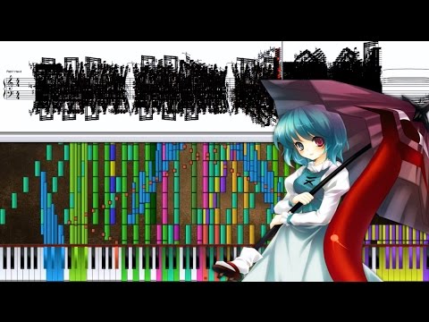 Black Score: Touhou 12 - The Sealed Cloud Route | 82,000+ Notes | Black MIDI