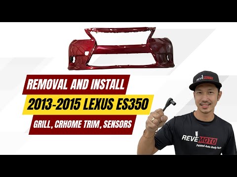 2013-2015 Lexus ES350 Grill - Chrome Trim - Bezel - Sensors Removal and Installation (ReveMoto)