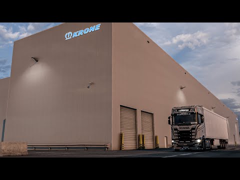 ETS2 1.45 Krone Production Plant - Werlte to Hannover - Truck Driving Scania 500S Germany POV