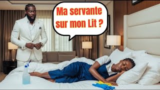 Un milliardaire impuissant surprend sa pauvre servante endormie dans son lit, elle revient enceinte.