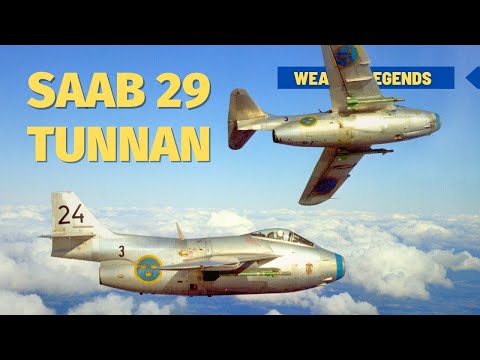 Saab 29 - J29 Tunnan | The first Swedish jet that went into combat