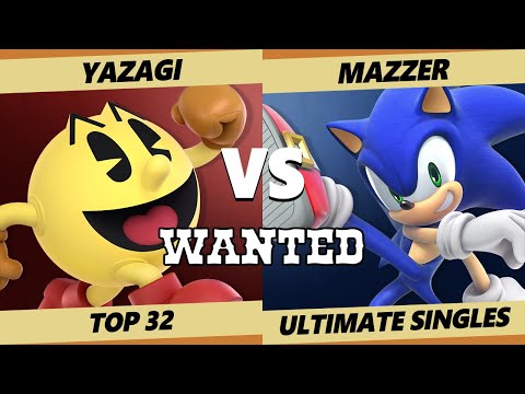Wanted S4 C2 Top 32 - Yazagi (Pac-Man) Vs. Mazzer (Sonic) SSBU Ultimate Tournament