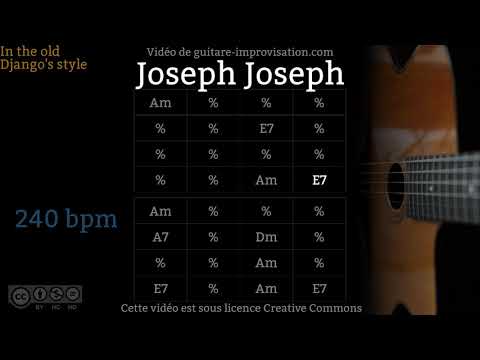 Joseph Joseph (240 bpm) - Gypsy jazz Backing track / Jazz manouche