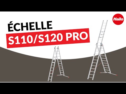 Présentation du modèle S110/S120 Pro : l'échelle transformable à marches rotatives