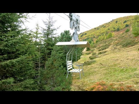 Stillbergalp - Mittelgrat Talfahrt - sehr spezielle Luftseilbahn bei Davos