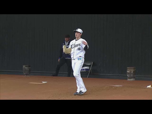 【春季キャンプ】松坂大輔臨時コーチの見守る中、ライオンズ・隅田知一郎がブルペン投球!!  2023年2月11日 埼玉西武ライオンズ