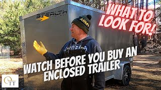 #88 Enclosed Trailer Buyers Guide - Aluminum vs Steel - What to look for - 6 x 12 Stealth Trailer