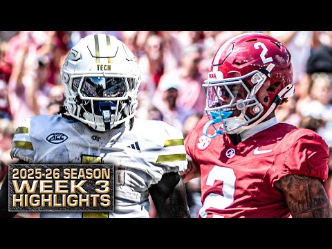 WEEK 3 HIGHLIGHTS from the 2025-26 college football season 🎥 | ESPN College Football