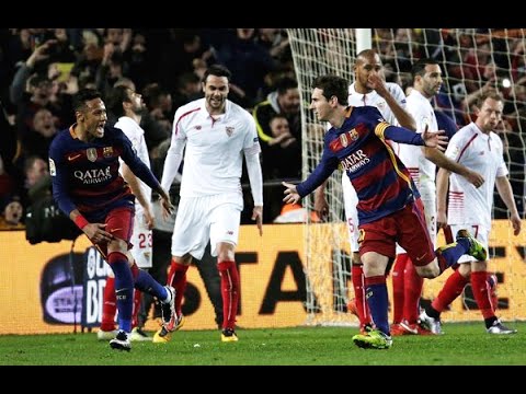 GOALS | BARCELONA 2 vs 1 SEVILLA | 28/02/2016