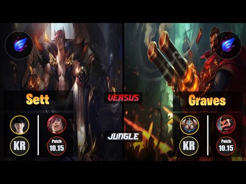Peanut SETT (Jungle) [Phase Rush] VS GRAVES - Challenger KR Patch 10.15