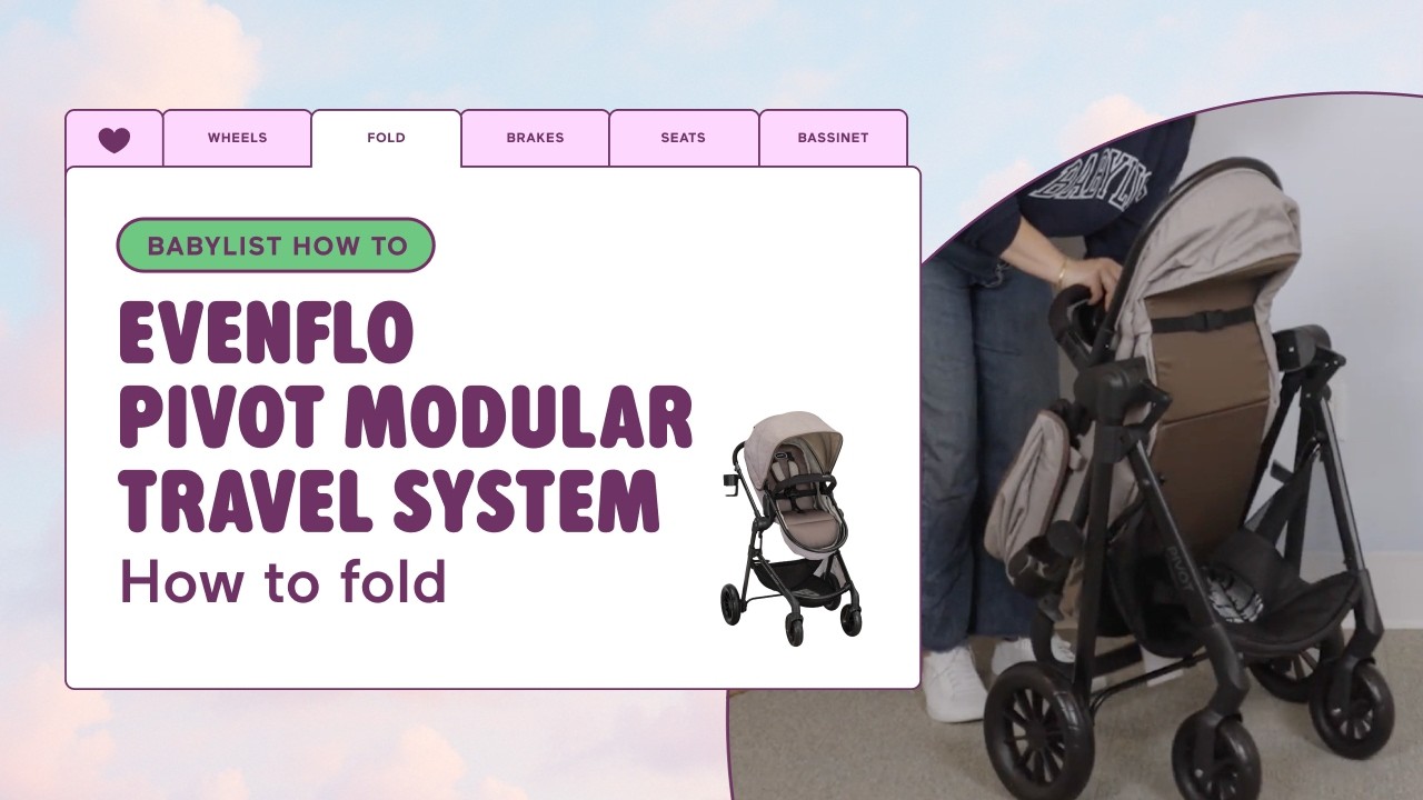 How to Fold & Unfold the Evenflo Pivot Modular Travel System | Quick Guide for Parents