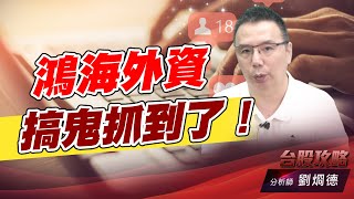 鴻海外資搞鬼抓到了！｜台股攻略｜劉烱德 (圖)