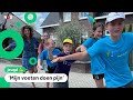Kinderen doen recordpoging langste hinkelbaan
