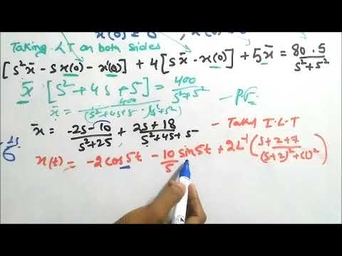 Differential Equation using Laplace Transform P2 Video