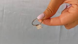 2ct Princess Cut Lab Grown Diamond Engagement Ring, Princess Cut Lab Diamond Solitaire Ring