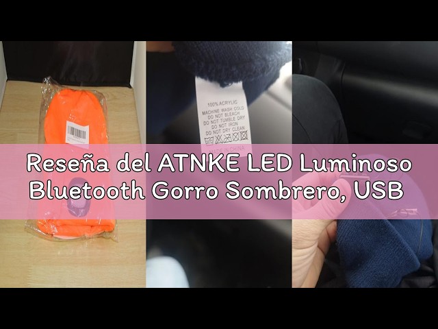 Vídeo relacionado con ATNKE LED Luminoso Gorro Sombrero, USB Recargable 4 LED Gorras para Correr Super Brillante Impermeable Luz Invierno Cálido Regalos para Hombre y Mujer/Bright Orange