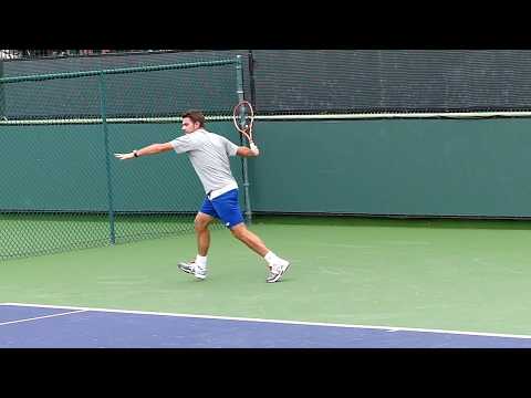 Stan Wawrinka Forehand Slow Motion - ATP Modern Tennis Forehand Technique