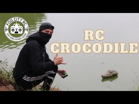 RC Crocodile!  Unboxing and Let's Go For A Swim!