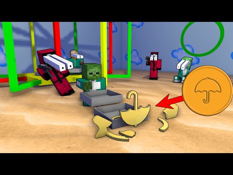 Monster School : SQUID GAME HONEYCOMB CANDY CHALLENGE - Minecraft Animation