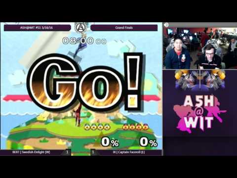 BERT | Swedish Delight (Sheik) vs IX | Captain Faceroll (Red) - ASH@WIT #52 Melee Grand Finals