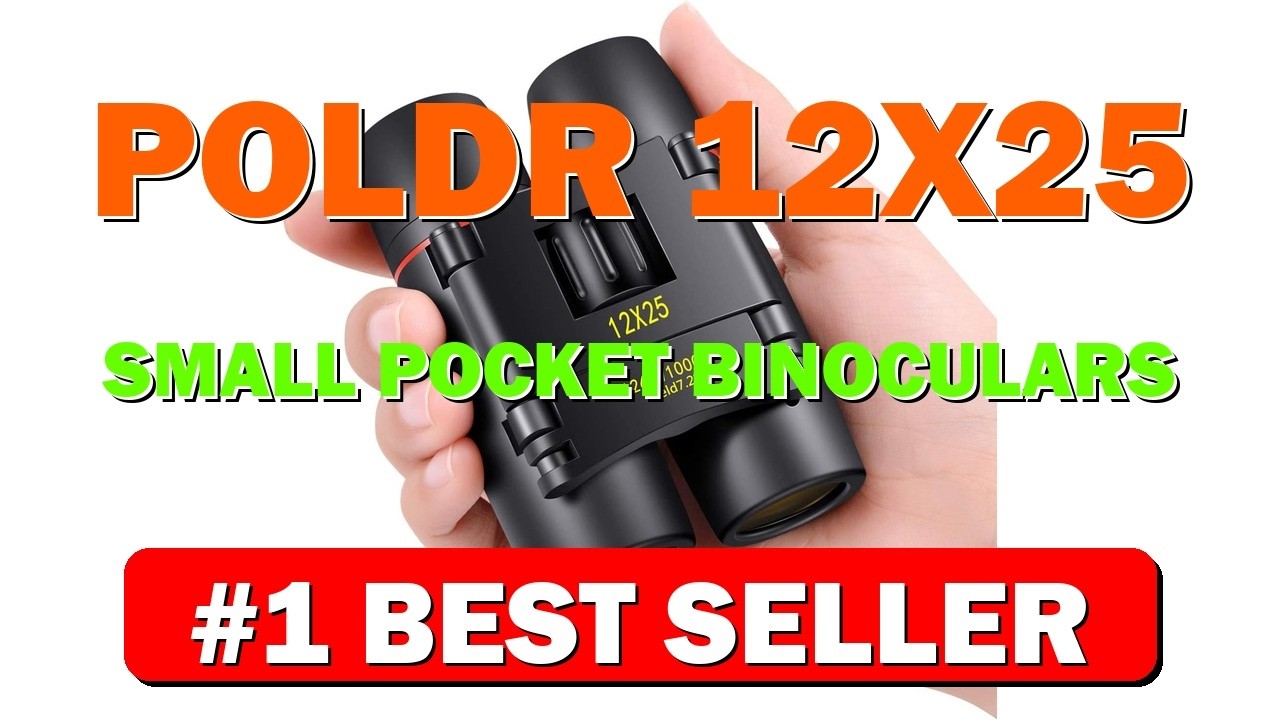 POLDR 12X25 Small Pocket Binoculars Compact Adults,Mini Kids Binoculars Boys for Bird - B07GQ8J4QX