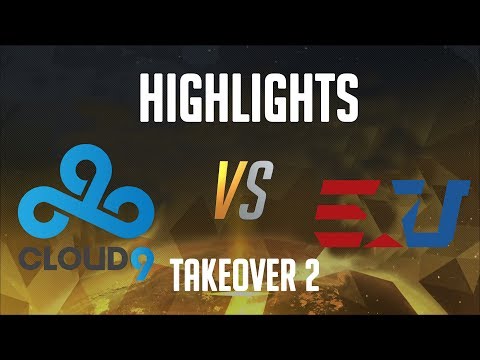 Cloud9 vs eUnited Highlights (lower bracket  Bo5) - TakeOver 2