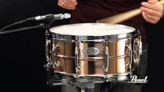 Video thumbnail for Pearl 14x6.5 Premium Beaded Phosphor Bronze SensiTone Snare Drum by Pearl Drums
