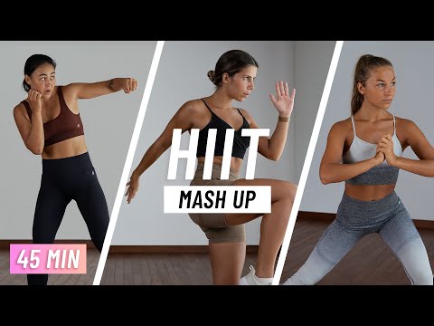20 MIN FULL BODY HIIT Workout With Weights At Home No Repeat No Jumping