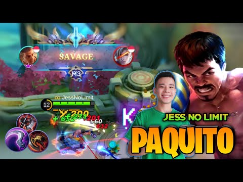 SAVAGE! Jess No Limit Paquito Hyper Build [ Top Global Paquito Gameplay ] Mobile Legends