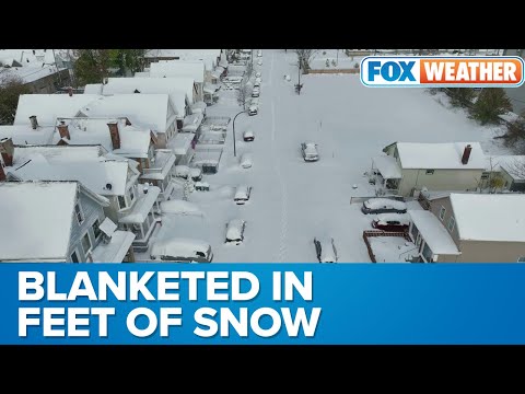 Drone Video Shows How Historic Snow Event Paralyzed Buffalo