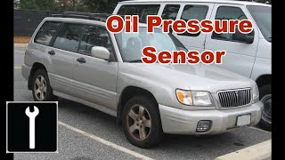 How to change an Oil Pressure Sensor 2001 forester oil pressure sensor